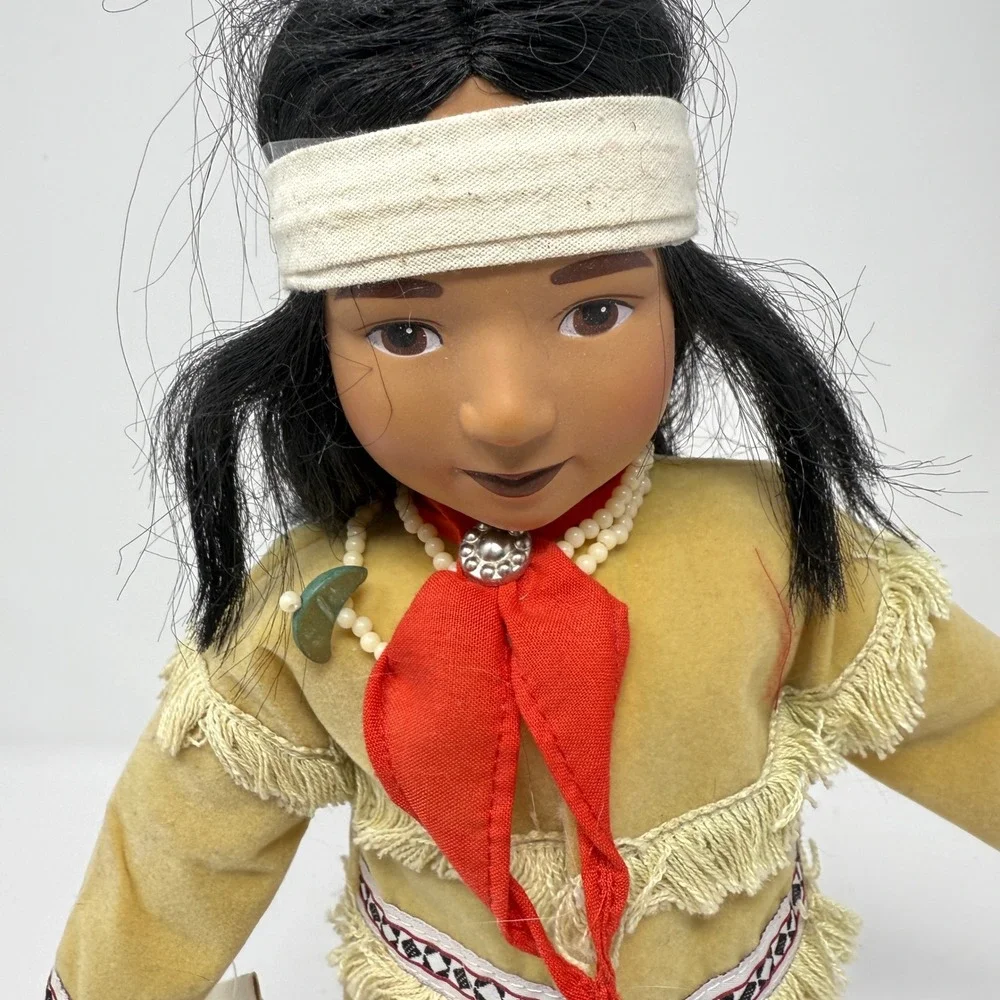 Native American Doll Shadow Cougar‎ Apache Brave Collector Doll with Tag